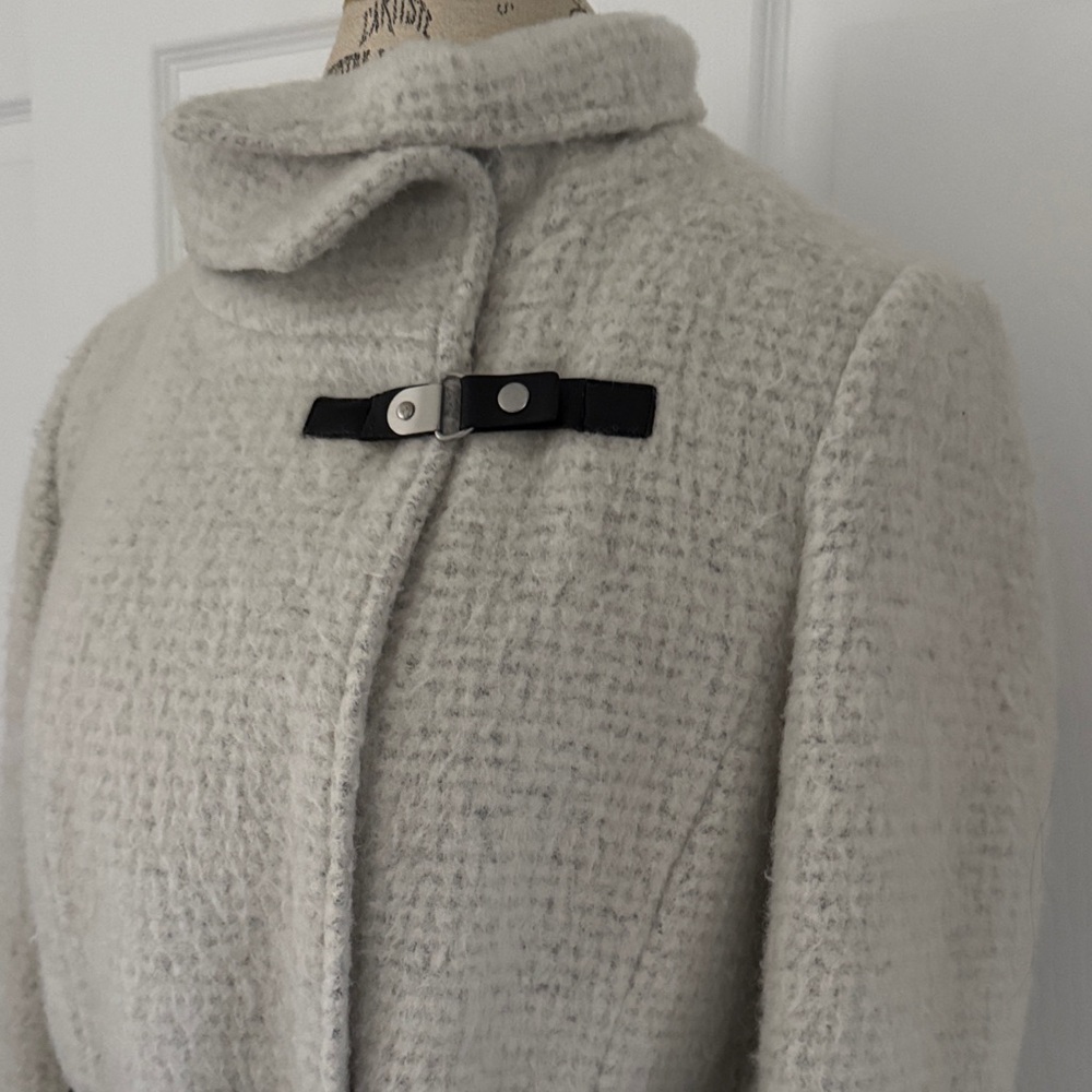 Cole Haan Coat with black faux leather details